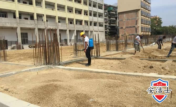 玉环学校机关防治白蚁